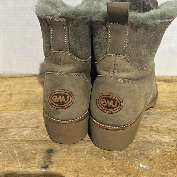 Emu‎ Australia Preston charcoal lug boots ankle lace up boots warm cozy - Picture 2 of 10